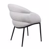 Liberta-Maison Carmen Karekla Poluthrona Cream Mavro Mat 59x60.5x83.5cm 03-1189