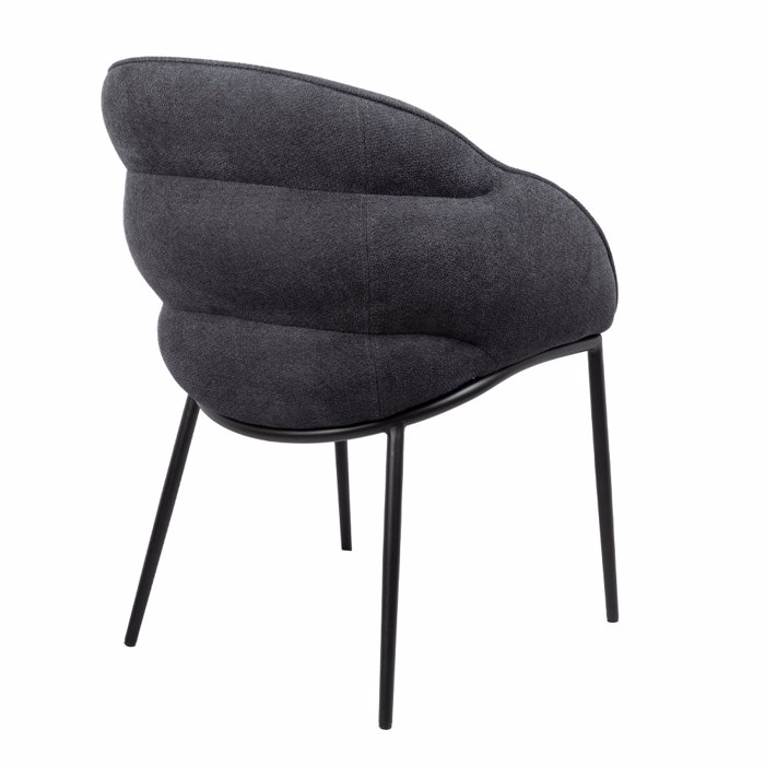 Liberta-Maison Carmen Karekla Poluthrona Ggri Mavro Mat 59x60.5x83.5cm 03-1190