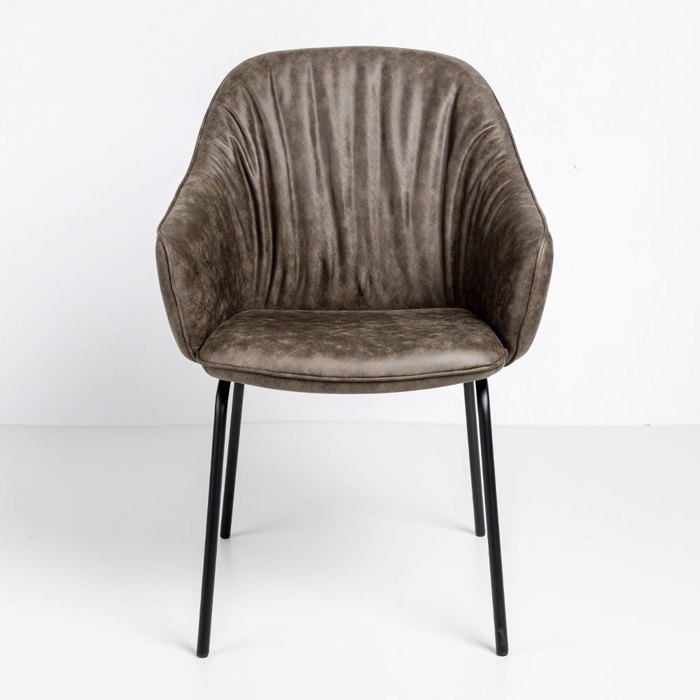 Liberta-Maison Tosca Karekla Poluthrona Kafe Mavro Mat 62x63x90.5cm 03-1191