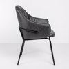 Liberta-Maison Tosca Karekla Poluthrona Ggri Mavro Mat 62x63x90.5cm 03-1192