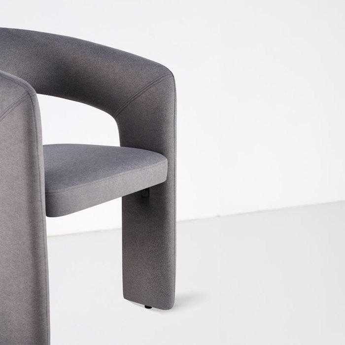 Liberta - Maison COCO Karekla Poluthrona Ggri Skouro 60x56x81cm 03-1220