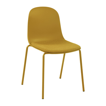 Liberta-Maison Padded Καρέκλα Μουσταρδι 51x53x85cm 03-1314