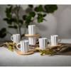 Liberta-Maison Cactus Koupa Espresso Set 6TMX 27x22x6cm Porselani Lefko Fusiko Bamboo 030002
