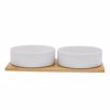 Liberta-Maison Fleurs Bol 30x15x5.5cm Porselani Lefko Fusiko Bamboo 030019