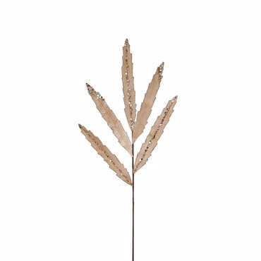 Liberta - Maison XMAS OH DEER BRANCH 6 Κλαδί Βελούδινο Μπεζ 85cm 030297