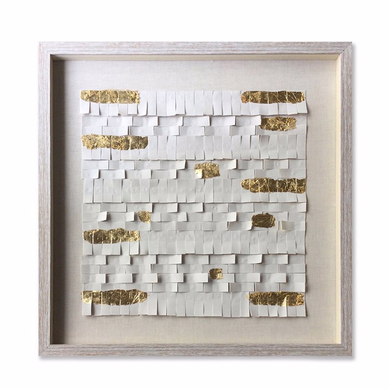 Liberta - Maison VITAL VIBES Πίνακας Peva Μπεζ/Χρυσό με