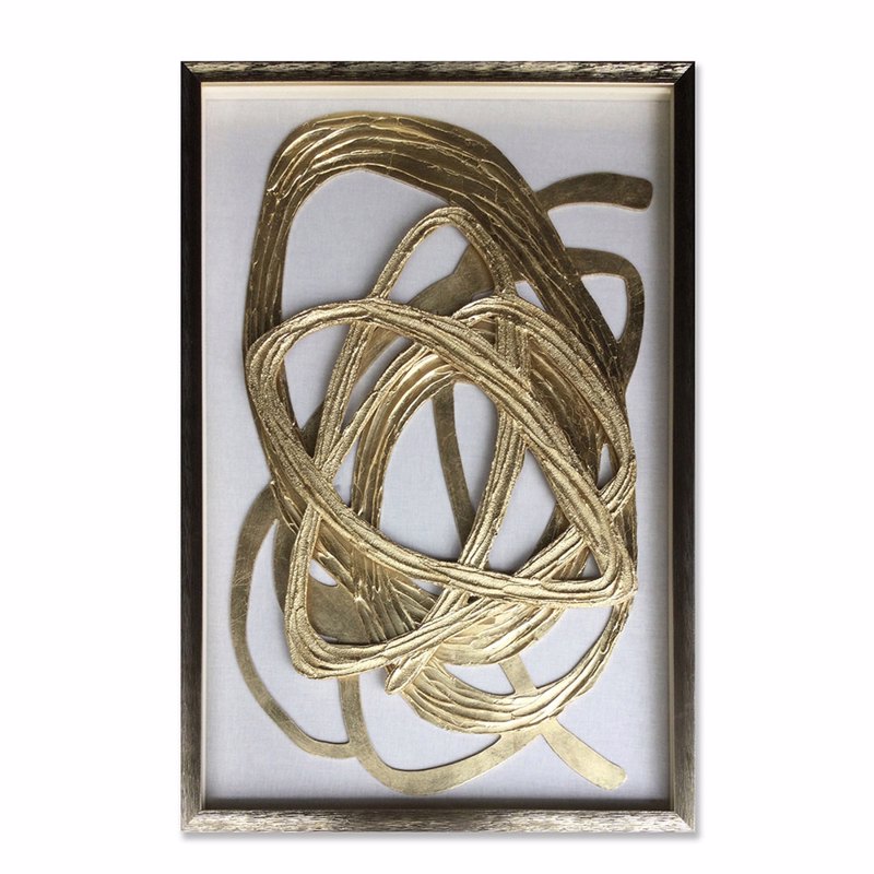 Liberta - Maison WILD SOUL Πίνακας από MDF Χρυσό/Λευκό 