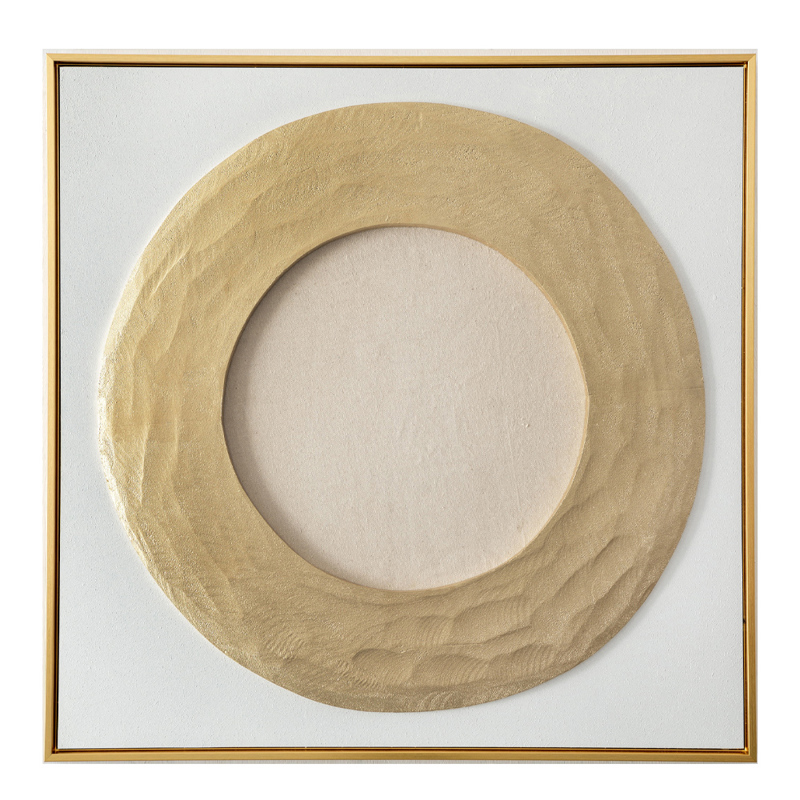 Liberta - Maison AMBITIUS Πίνακας Καμβάς Χρυσός/Λευκός 