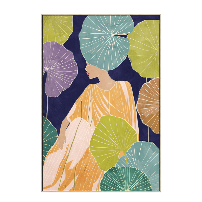 Liberta - Maison FLOWER LADY Πίνακας 60x5x90cm Καμβάς Π