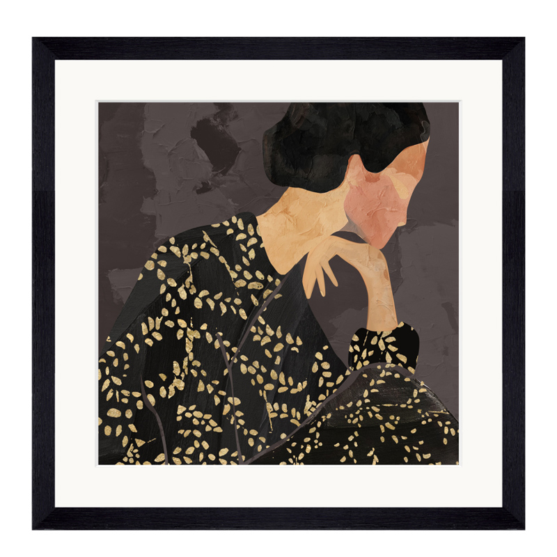 Liberta - Maison LADY IN PORTRAIT Πίνακας Γυαλί/Ξύλο Πο