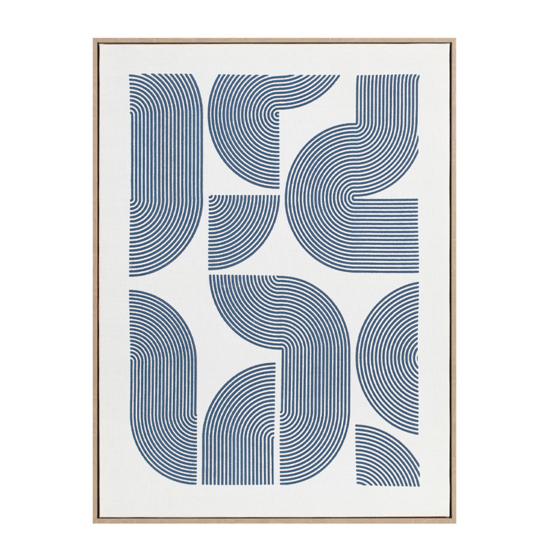 Liberta - Maison AZURE HEAVEN Πίνακας Καμβάς Λευκός/Μπλε με Ξύλινη Κορνίζα Φυσική 60x5x80cm 030592