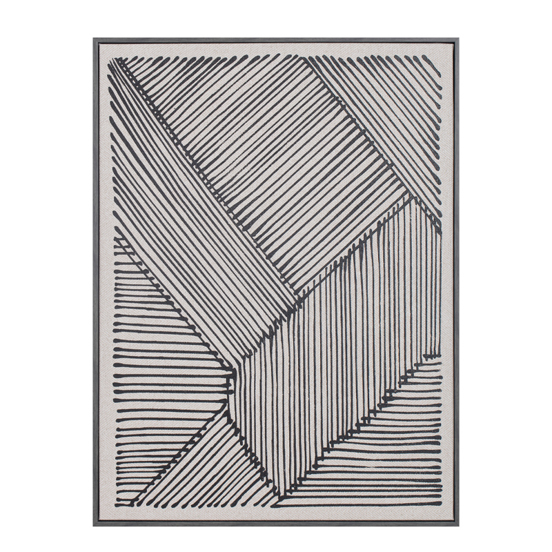 Liberta - Maison STAY TRUE Πίνακας από Δέρμα Λευκός/Μαύ