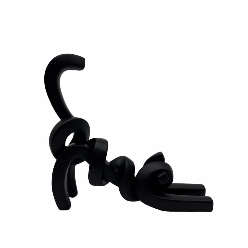 Liberta - Maison BELMA Διακοσμητικό ''Γάτα'' 25x7x23cm Polyresin Μαύρο 031113