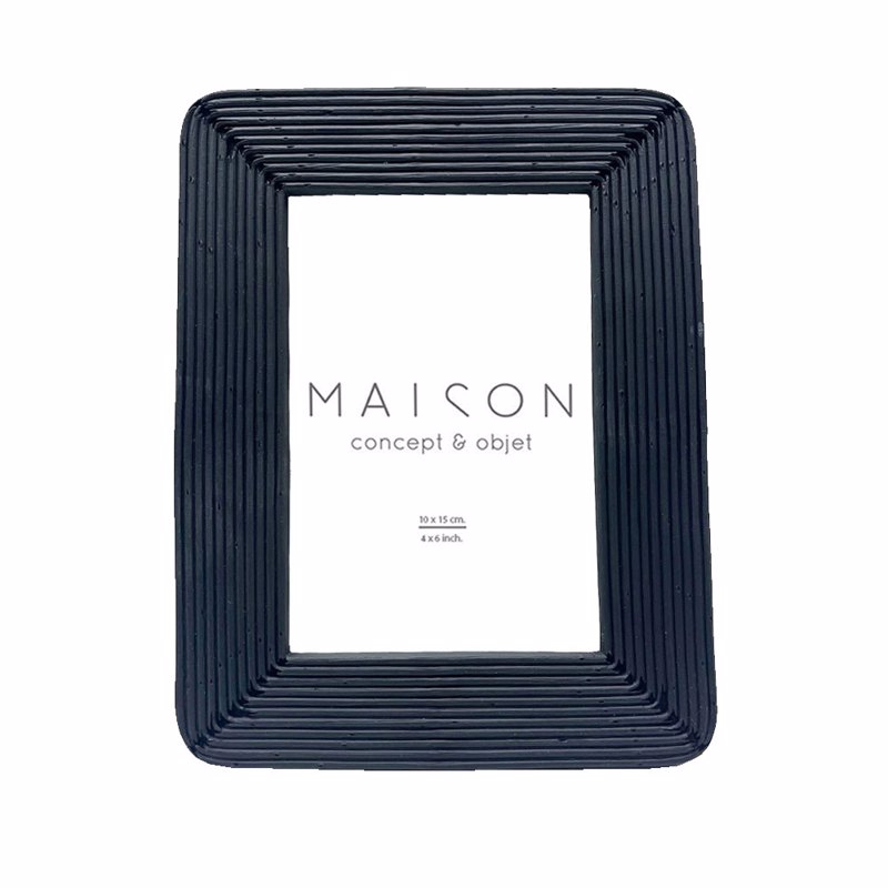 Liberta - Maison EDWARD Κορνίζα Resin Μαύρη 16x2x21cm (