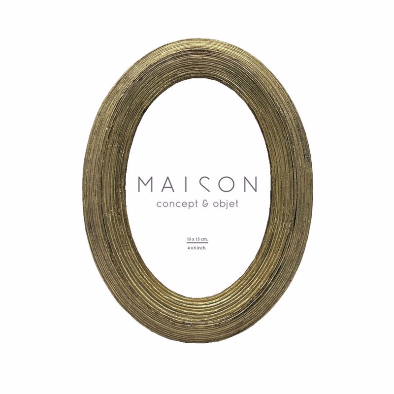 Liberta - Maison VALERIA Κορνίζα Polyresin Χρυσή με Γυαλί 15x2x20cm 031126