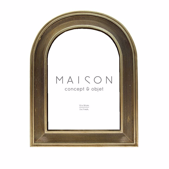 Liberta - Maison BENEDIC Korniza Polyresin Xrusi me Gyali 18x2x23cm 031134