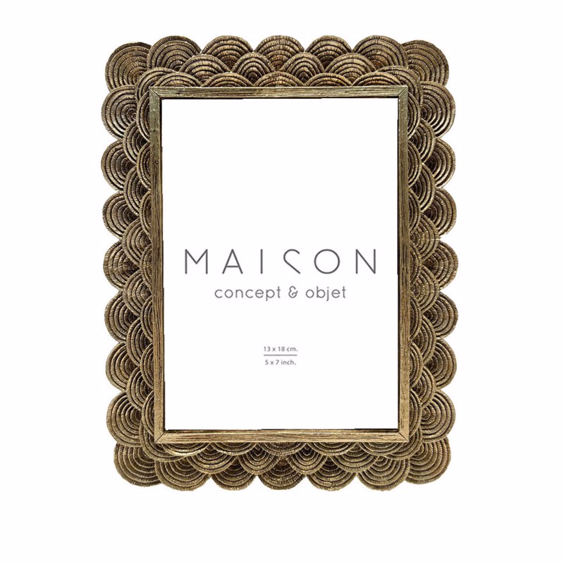 Liberta - Maison BECALI Κορνίζα Resin Χρυσή 18x2x23cm (