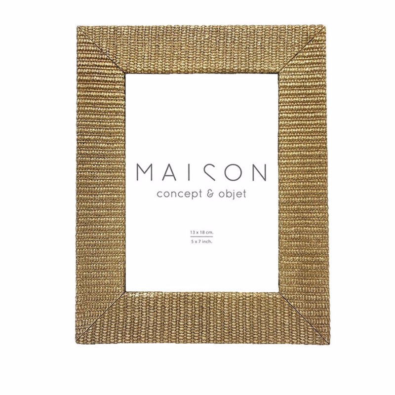 Liberta - Maison CILIAN Κορνίζα Polyresin Χρυσή με Γυαλί 20x2x25cm 031139