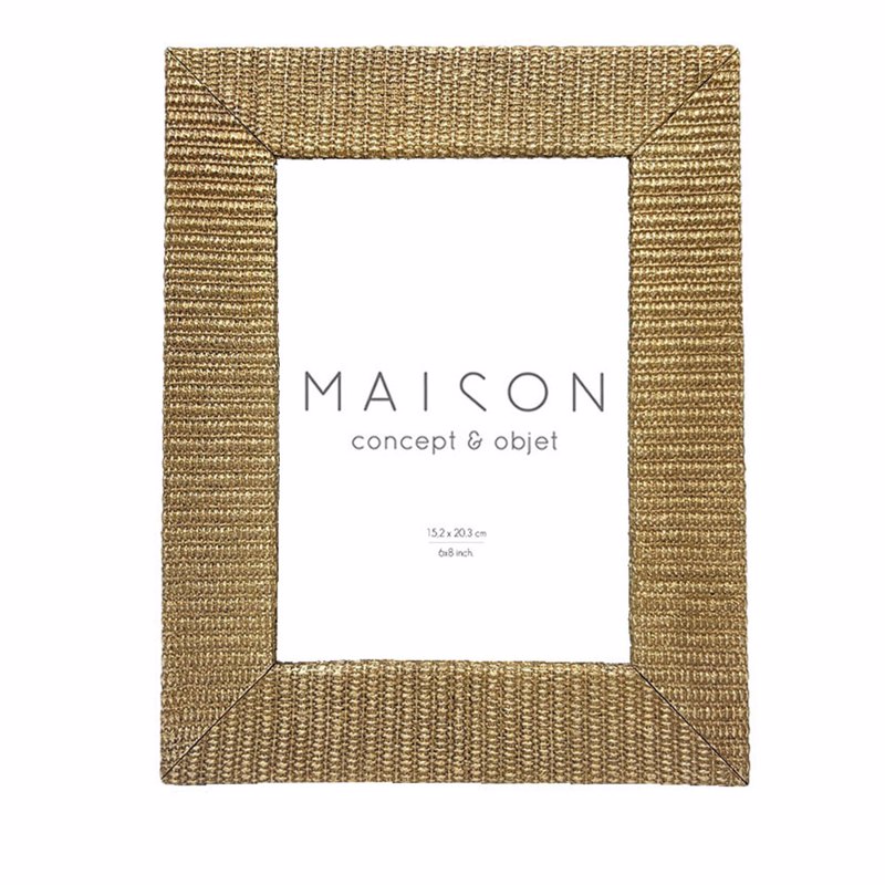 Liberta - Maison CILIAN Κορνίζα Polyresin Χρυσή με Γυαλί 23x2x27cm 031140