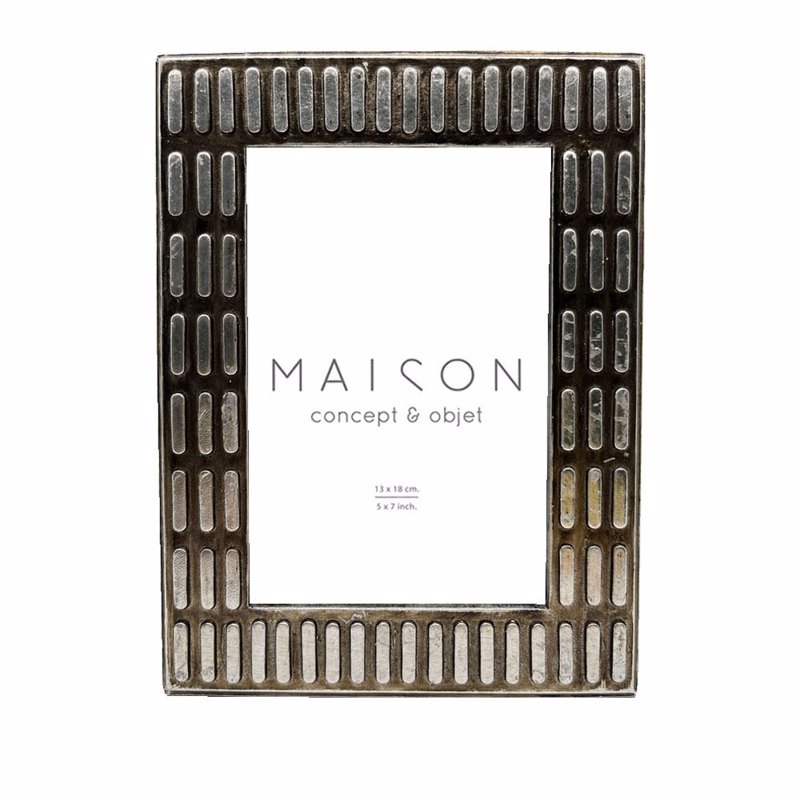 Liberta - Maison JAYLEN Κορνίζα Polyresin Ασημί με Γυαλί 18x2x23cm 031146