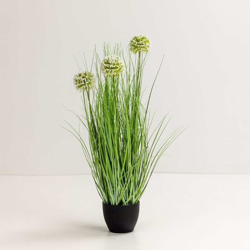 Liberta-Maison GRASS Flower Φυτό Τεχνητό Σε Γλάστρα 58cm PVC Πράσινο 031342