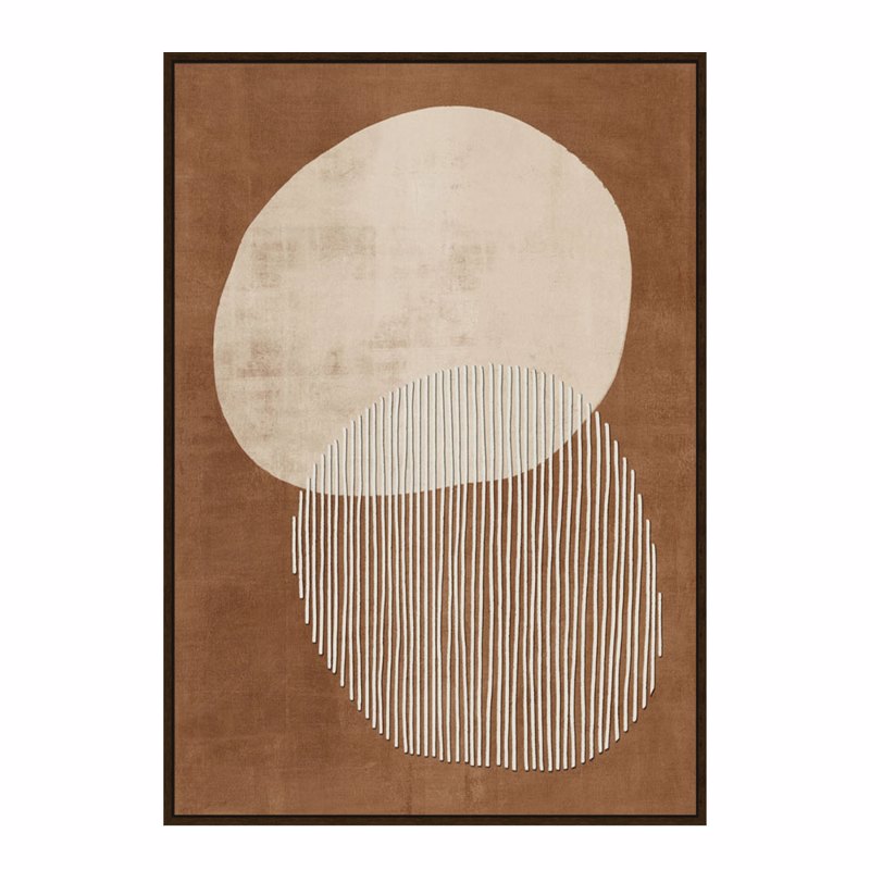 Liberta - Maison CONVEX Πίνακας Καμβάς Terracotta/Μπεζ με Κορνίζα από MDF Καφέ 60x4x90cm 031349