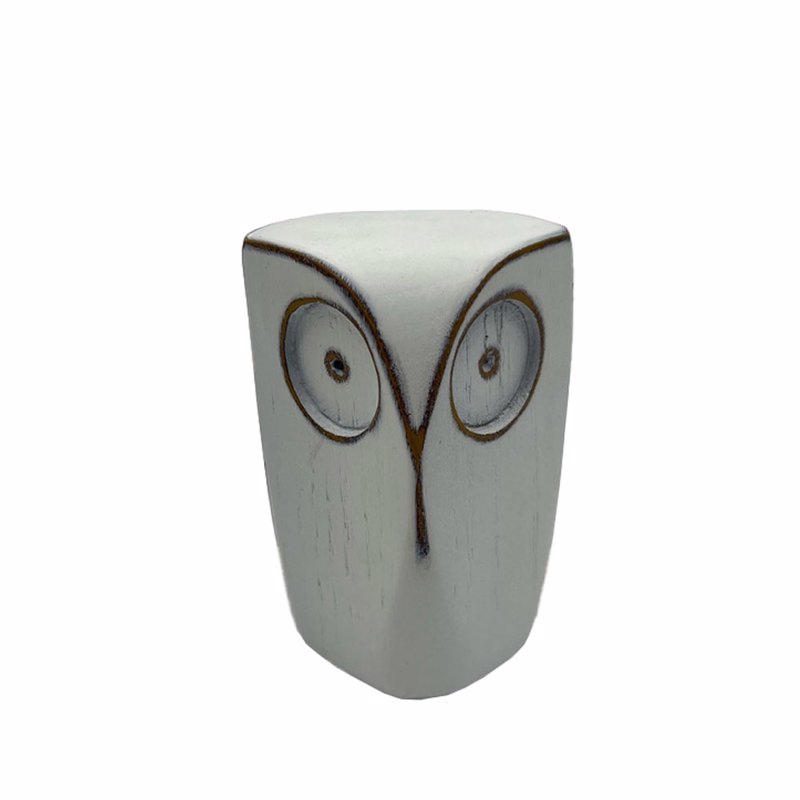 Liberta-Maison OWL S Διακοσμητικό Κουκουβαγια 7x7x9cm Polyresin Λευκό 031472
