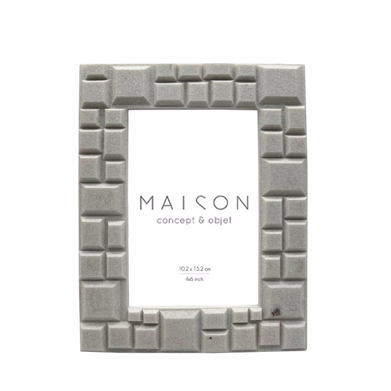 Liberta - Maison CUBIC Κορνίζα Polyresin Λευκό Γυαλί 17