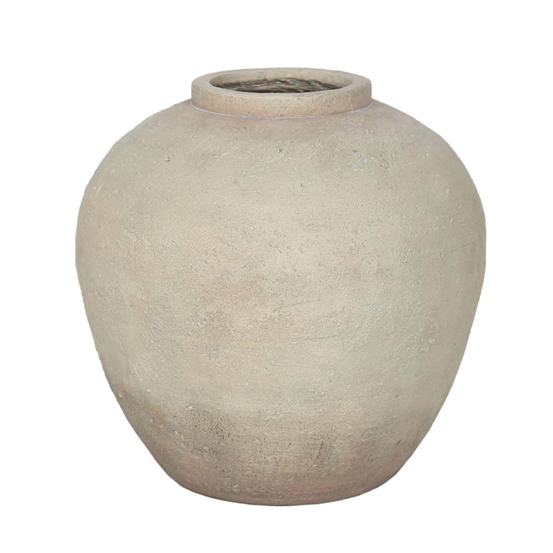 Liberta - Maison SIKINOS Βάζο Μπεζ από MgO Φ46x48cm 031