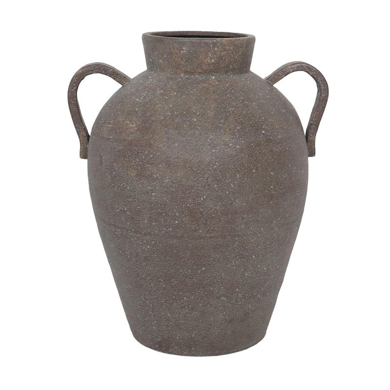 Liberta - Maison HYDRA Βάζο Μεταλλικό Γκρι 30x26x35cm 031647