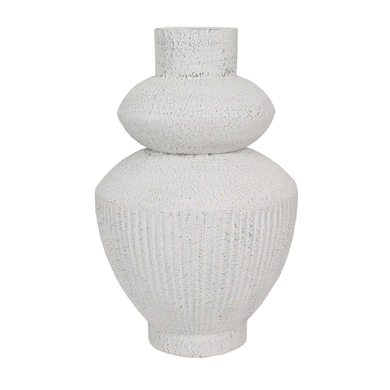 Liberta - Maison PARIS Βάζο Λευκό/Γκρι από MgO Φ29x46cm