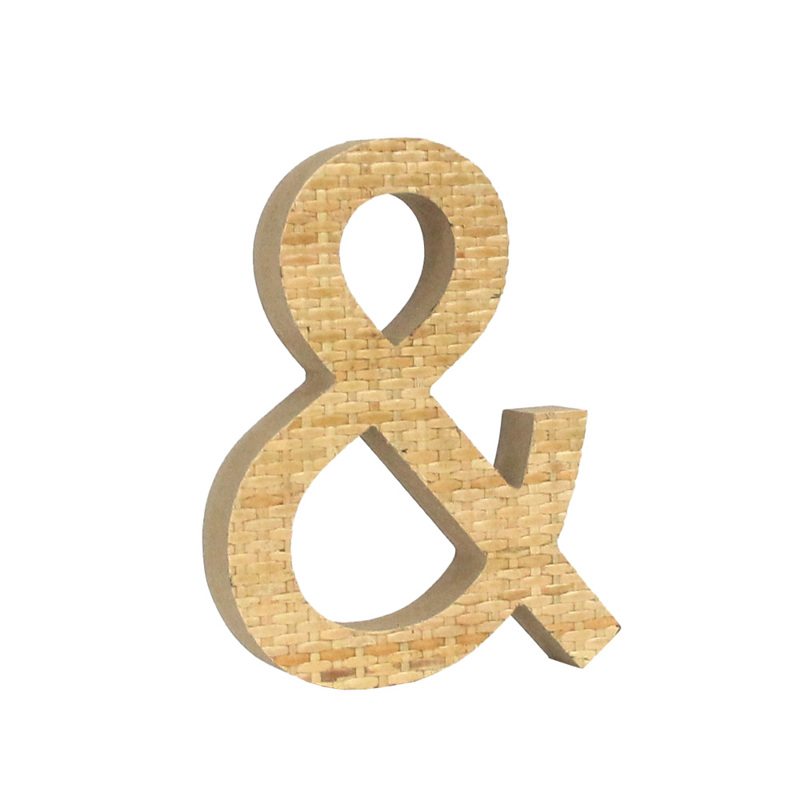Liberta-Maison Kamira Διακοσμητικό 17x3x20cm MDF Φυσικό Rattan 032092