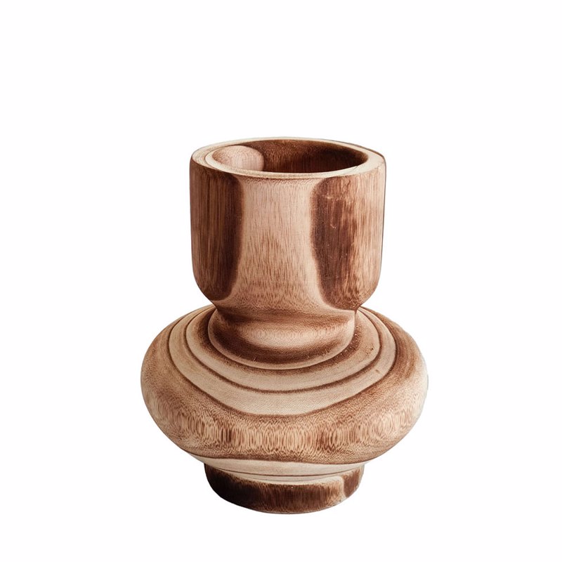 Liberta-Maison Kengo Βάζο 13x13x20cm Ξύλο Φυσικό 032228
