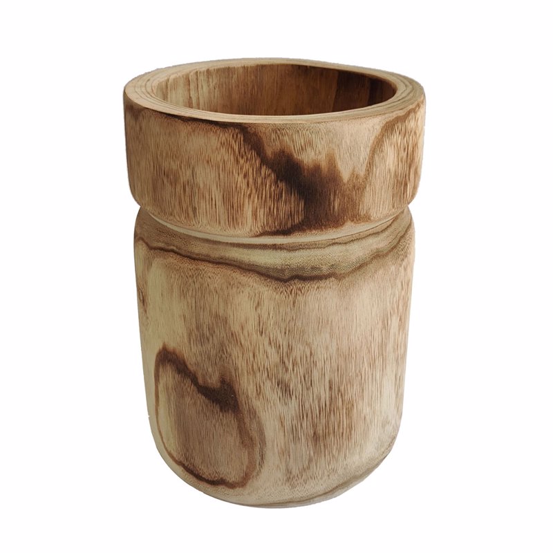 Liberta-Maison Kengo Βάζο 26x26x38cm Ξύλο Φυσικό 032229
