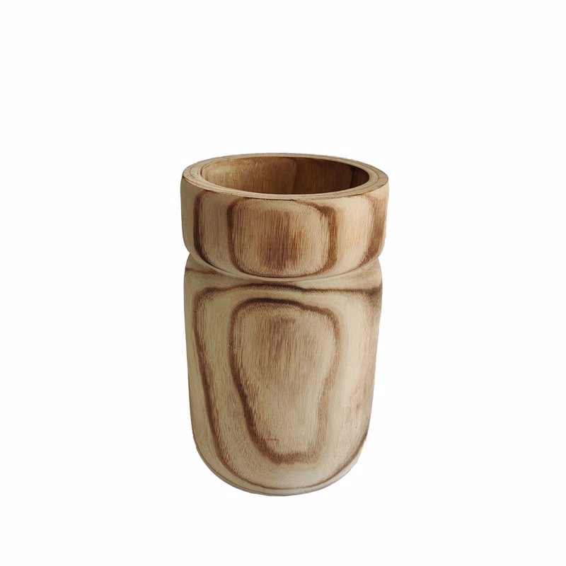 Liberta-Maison Kengo Βάζο 23x23x38cm Ξύλο Φυσικό 032230