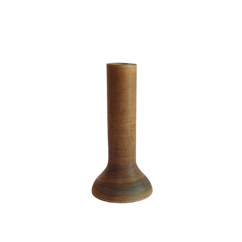 Liberta-Maison Cedar Βάζο 12x12x25cm Ξύλο Καφέ 032240