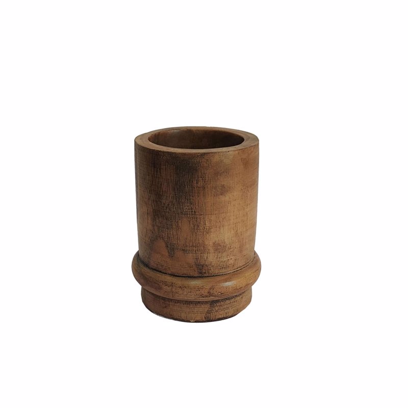 Liberta-Maison Cedar Βάζο 15x15x18cm Ξύλο Καφέ 032245