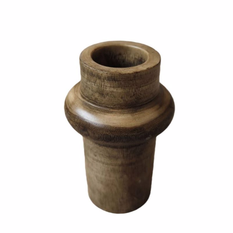 Liberta-Maison Cedar Βάζο 15x15x20cm Ξύλο Καφέ 032250
