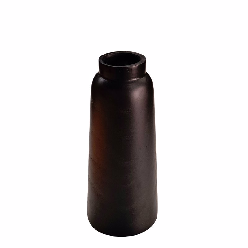 Liberta-Maison Nubia Βάζο 18x18x41cm Ξύλο Μαύρο 032275