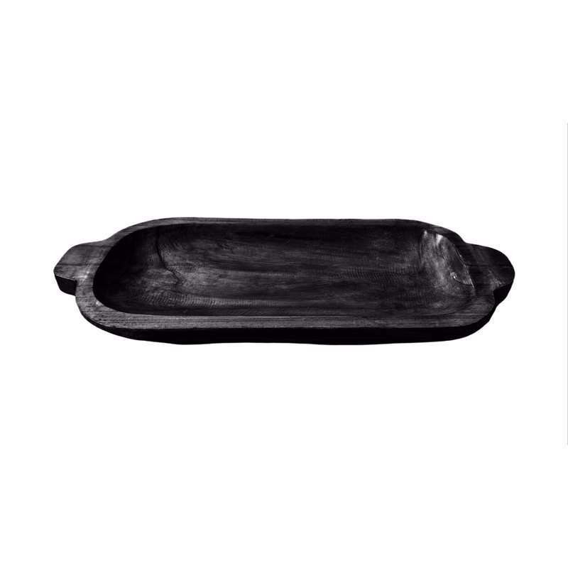 Liberta-Maison Nubia Δίσκος Διακόσμησης 63x24x6cm Ξύλο Μαύρο 032282