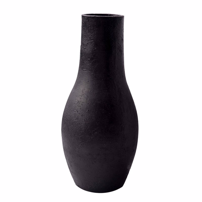 Liberta - Maison AMBROS Βάζο Μαύρο από MgO Φ32x70cm 032