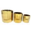 Liberta-Maison Oro Kaspo Set 3tmx 18x18x18cm Keramiko Xruso 032455