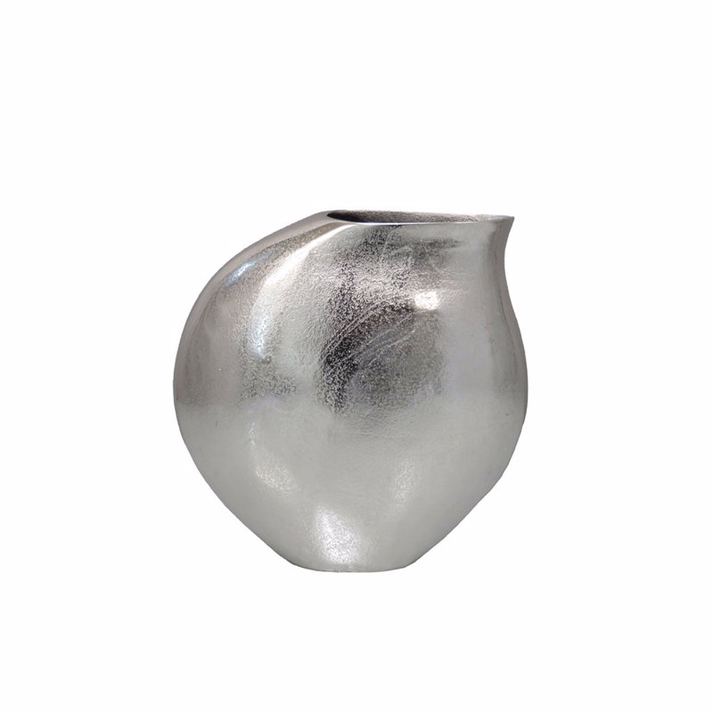Liberta - Maison BRONTIE Βάζο Αλουμινίου Ασημί 30x13x29