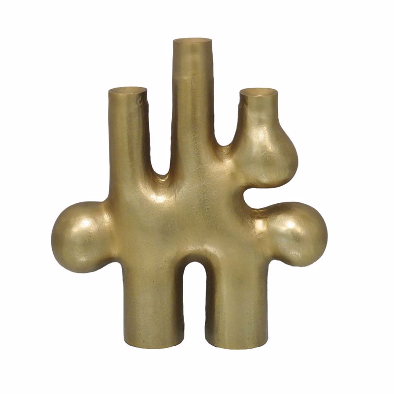 Liberta - Maison BRONTIE Κηροπήγιο Αλουμινίου Χρυσό 38x