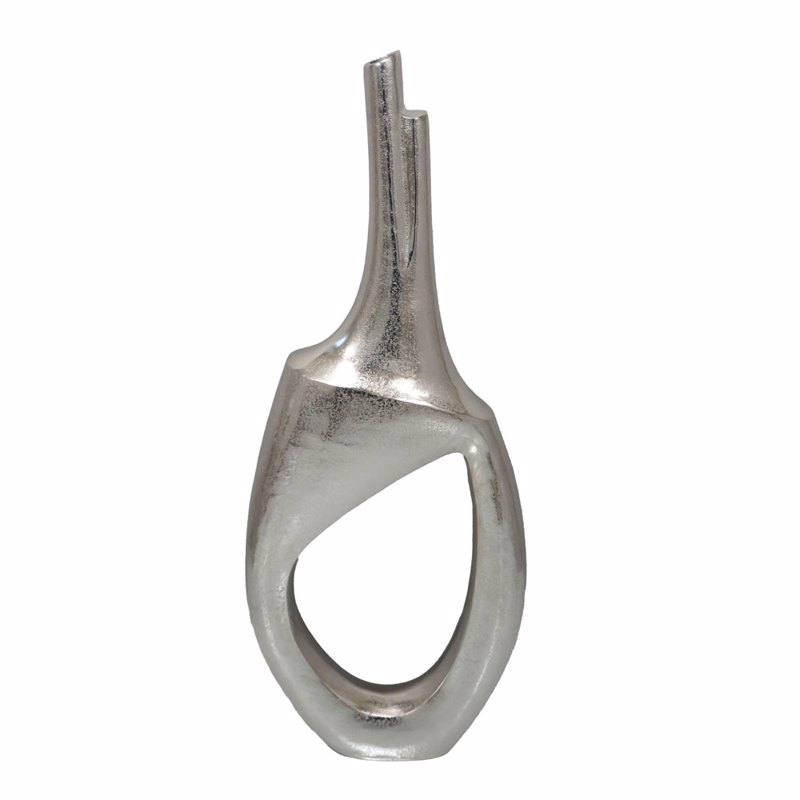 Liberta - Maison CALAN Βάζο Αλουμινίου Ασημί 29x9x73cm 