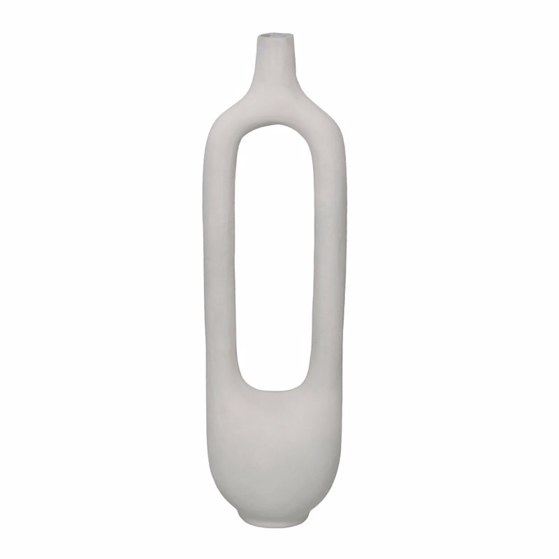 Liberta - Maison FINTON Βάζο Αλουμινίου Λευκό 17x14x62cm 032541