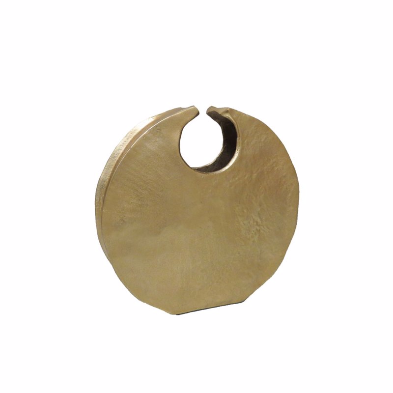 Liberta - Maison GRANTAS Βάζο Αλουμινίου Χρυσό 36x7x35c