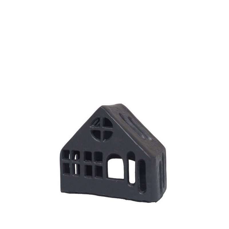 Liberta-Maison HOGAR Διακοσμητικό Σπιτι 14x7x12cm Αλουμίνιο Μαύρο 032566