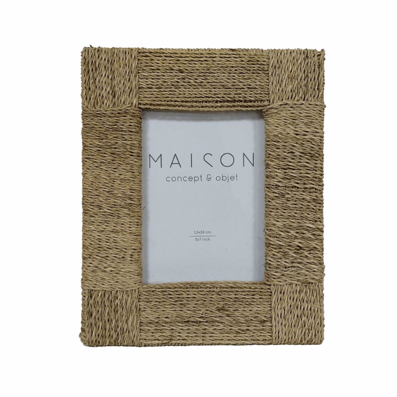 Liberta-Maison MOSI Κορνίζα 28x23x3cm Seagrass Φυσικό Γυαλί 032637