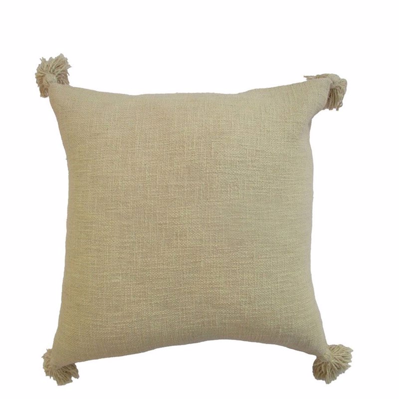 Liberta-Maison NIHAL Διακοσμητικό Μαξιλάρι 45x45cm Ύφασμα Μπεζ Polyester 032818